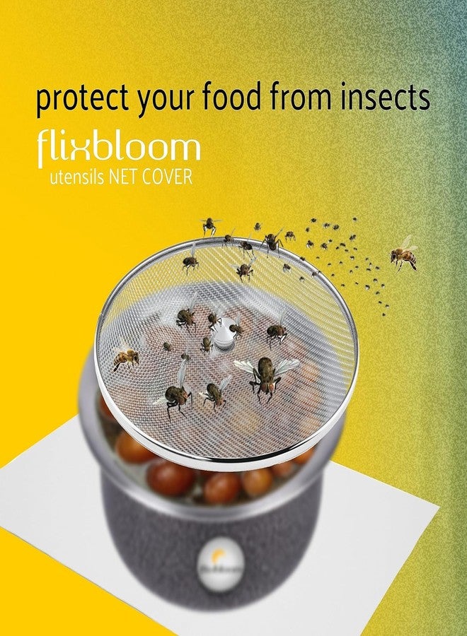 FLIXBLOOM طقم أغطية طعام شبكية خاصة من الفولاذ المقاوم للصدأ من فليكس بلوم، 3 قطع، متعددة الاستخدامات للأواني/أدوات الطبخ/القدر/المقلاة/الوعاء/القدور، مقاسات 8 و10 و11 بوصة. - Image 3